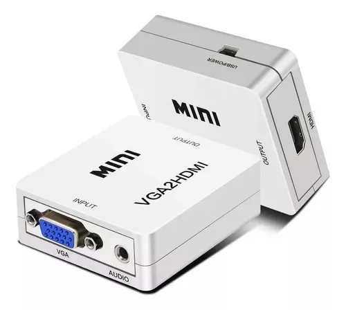 Convertidor / Adaptador De Vga A Hdmi 1080p Con Audio Rca