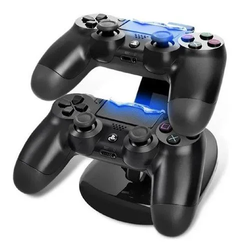 Cargador Base Carga Dual Para Controles Ps4 Pro Slim Soporte