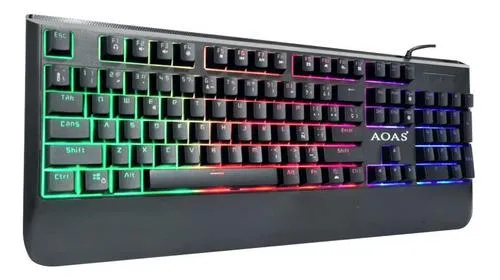 Teclado Mecánico Retroiluminado Rgb Gamer Usb Aoas M-700 