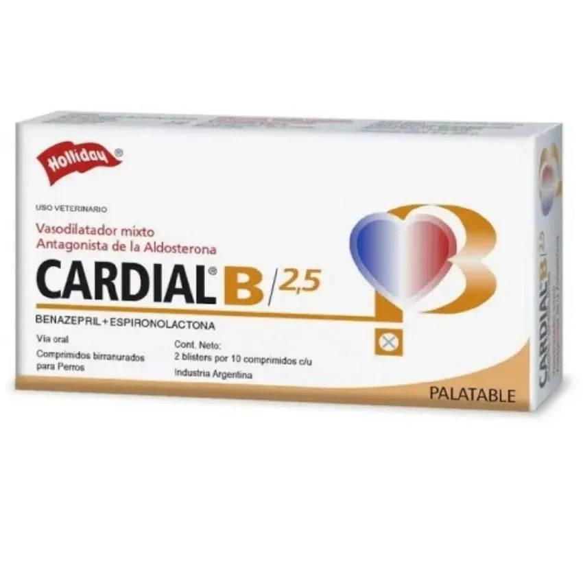 Holliday Cardial B 2.5mg 20 Comprimidos