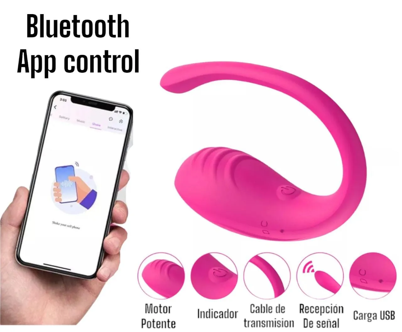  Vibrador Consolador Inalámbrico Con Bluetooth 