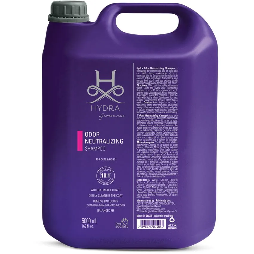 Shampoo Desodorante Perro Gato Hydra Odor Neutralizing 5 L