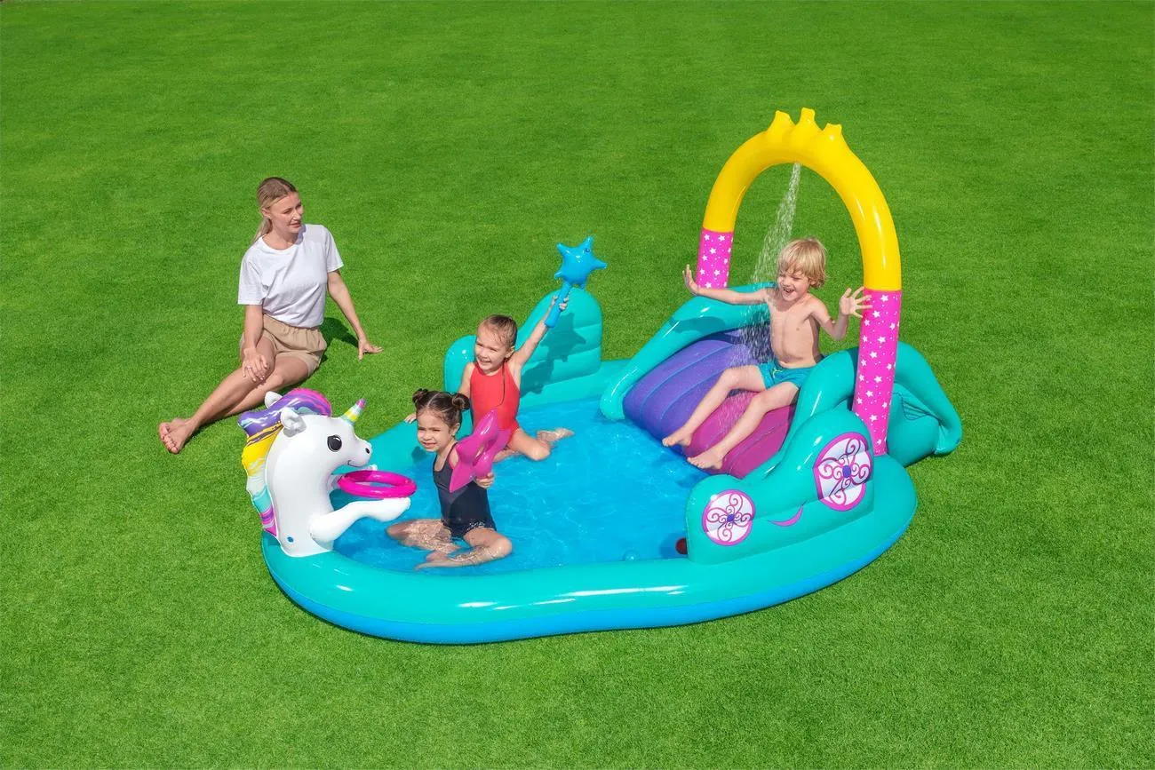 Alberca Inflable Inf. 3-6años Unicornio C/resb Bestway 53097