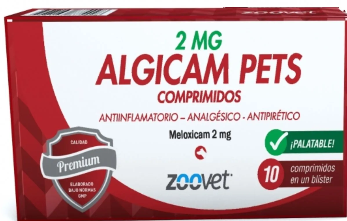 Algicam Pets Antiinflamatorio Analgesico x 2mg Blister x 10Tab