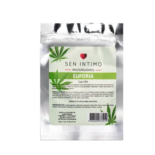 Lubricante Multiorgasmos CBD Euforia 7 Ml Sen Intimo