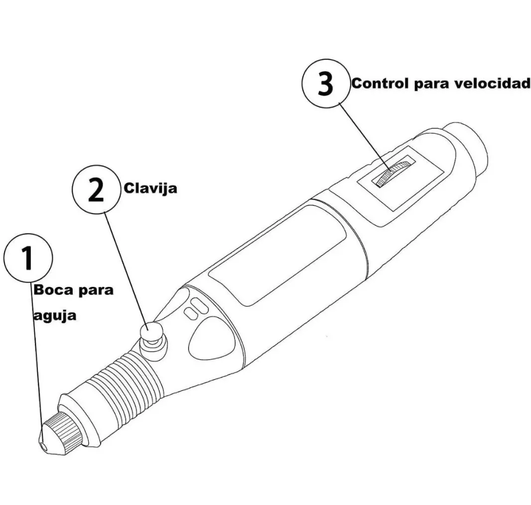 Kit Pulidor De Uñas Eléctrico Removedor Acrílico Manicure