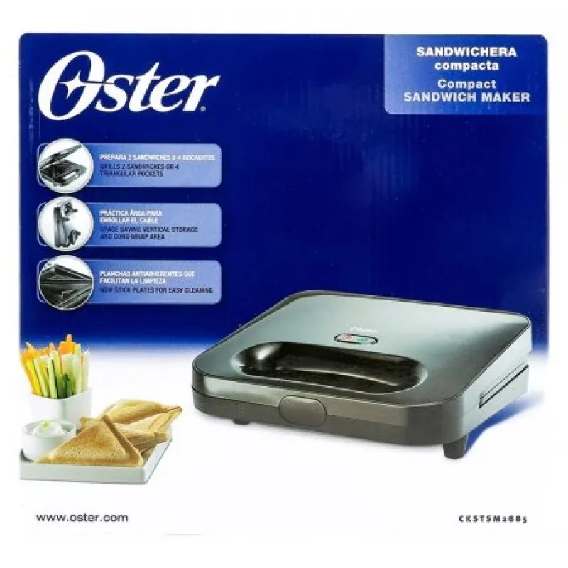 Sandwichera Oster 2 Rebanadas CKSTSM2885