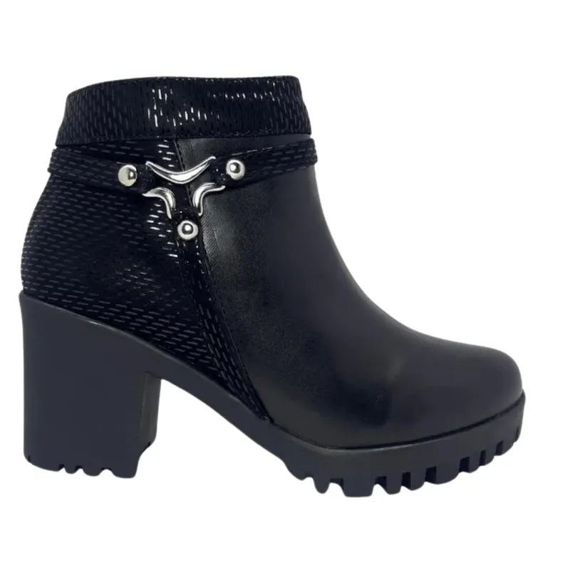 Botines Negros de Tacon Stella