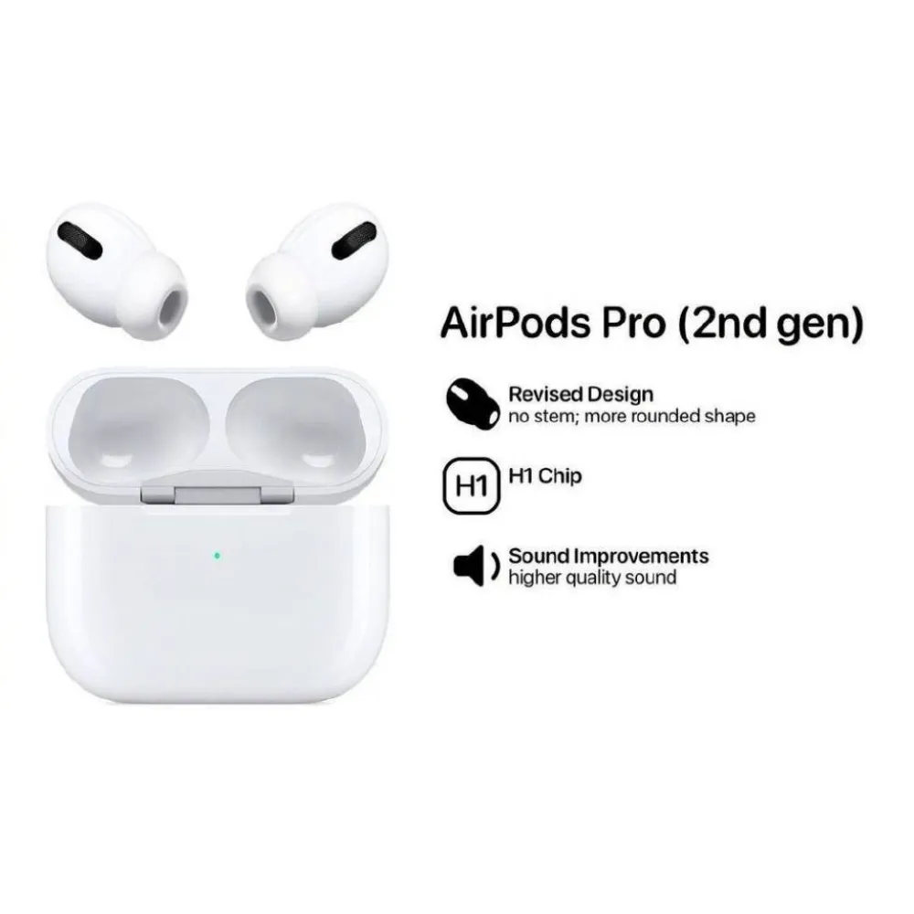 AirPods Pro 2 Generacion 2023 Sonido mejorado Control de Ruido Tactil AAA