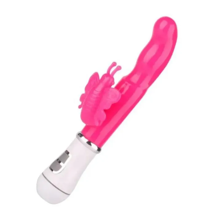 Vibrador Doble Estimulacion Punto GY Clitoris G Point Butterfly Recargable