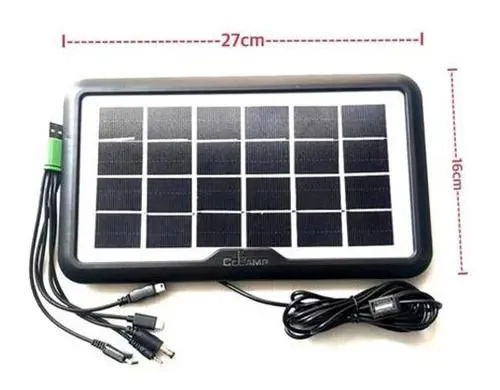 Cargador Panel Solar Power Bank 3.8w Cl-638wp