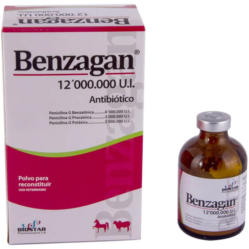 Benzagan Antibiotico Bovinos  - Equinos 12 M.U.I