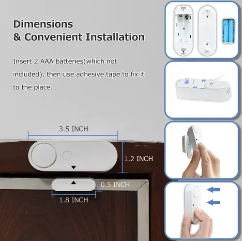 Sensor De Puerta Ventana Inteligente Alexa Y Google Apertura