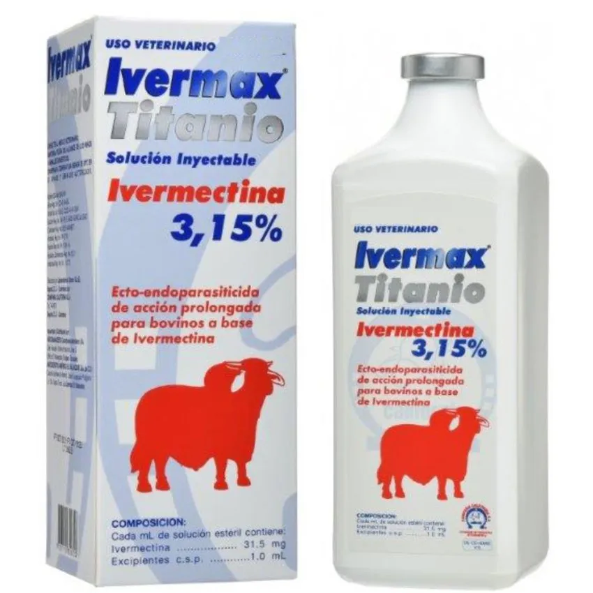 Ivermax Titanio Antiparasitario Inyectable Bovinos 250Ml