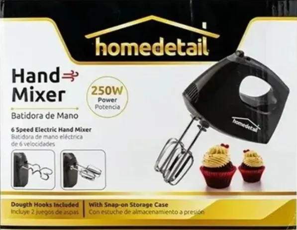 Batidora De Mano 6 Velocidades Hand Mixer 2 Aspas