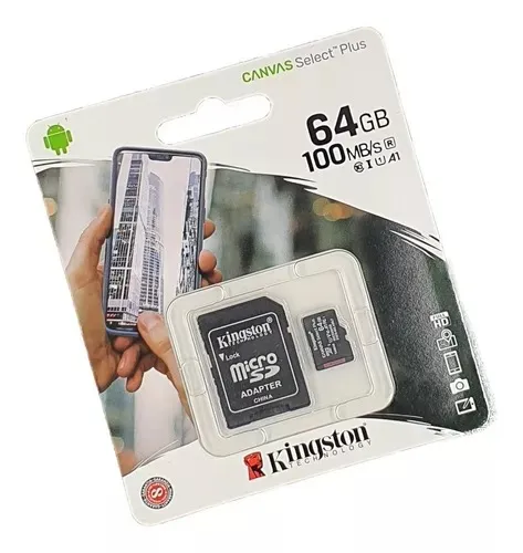 Memoria Micro SD 64GB Kingston Clase 10