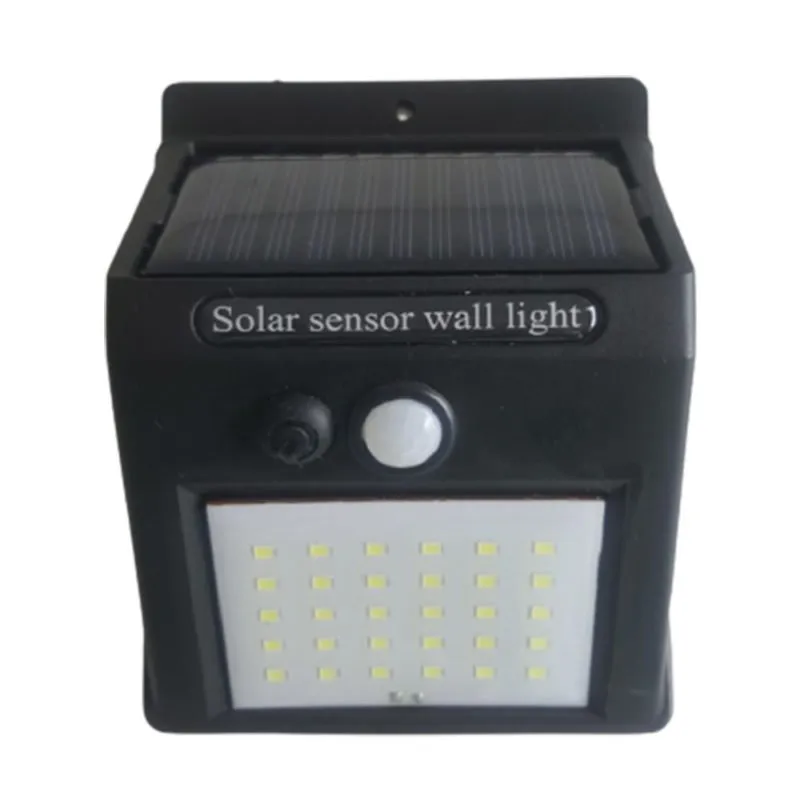 Lampara Interactiva de Pared Panel Solar Luz Blanca Sensor 30 Leds