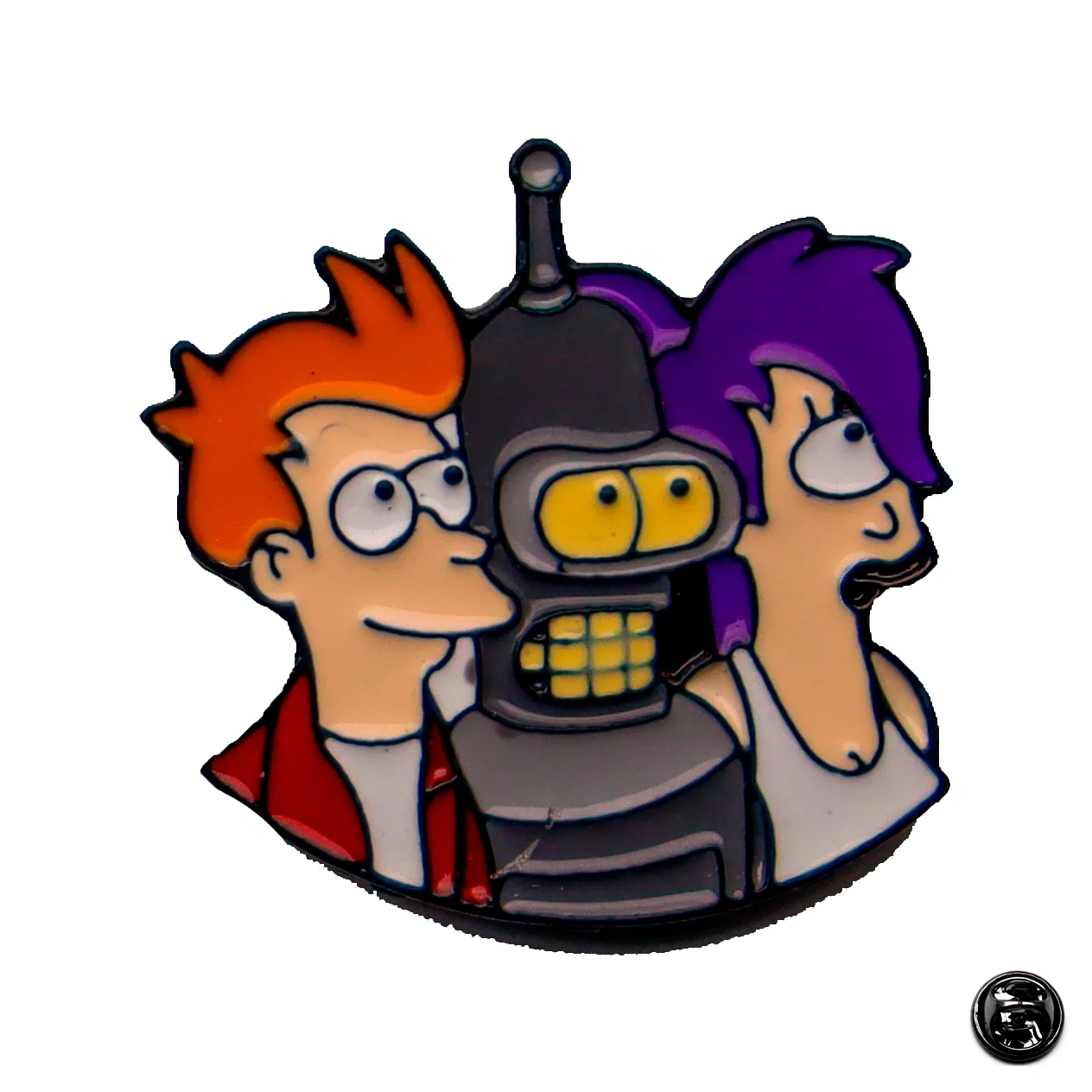 Prendedor (pin) Futurama + Bolsa decorativa