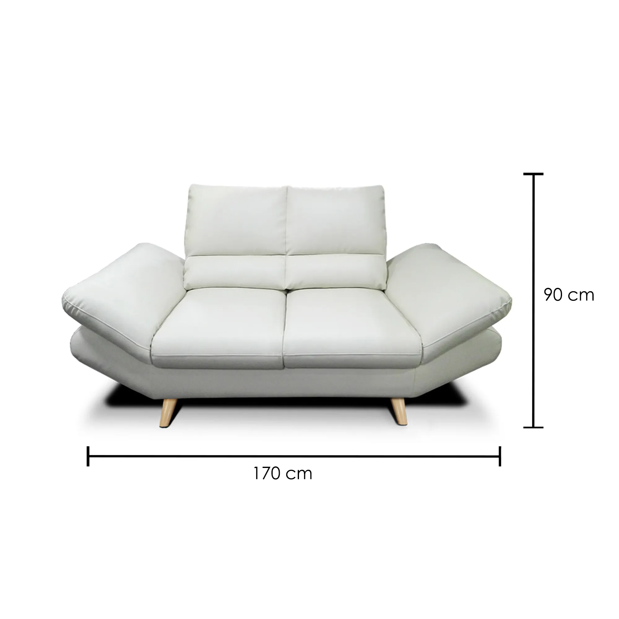 Sofa Grecia 2 Puestos Blanco