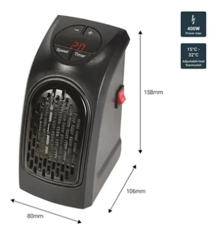 Calentador Portátil Handy Heater Calefacción Ambiente