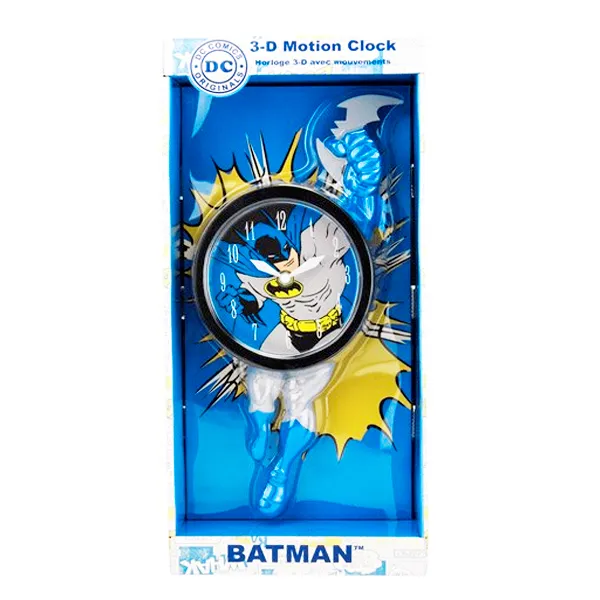 Reloj Original De Pared Con Movimientos Batman 3D