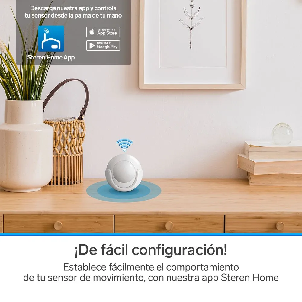 Sensor De Movimiento Wi-Fi 2.4GHz Smarthome Steren