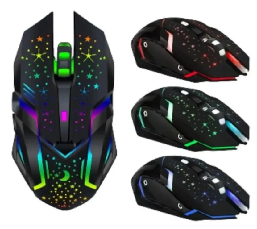 Mouse Gamer Wb-911 Retroiluminado 3200DPI Inalambrico