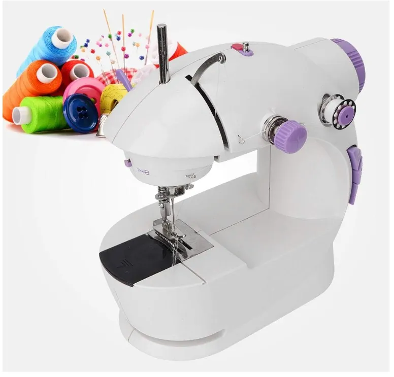 Máquina Coser Portatil Mini Luz Led Sewing Machine Sm-201a