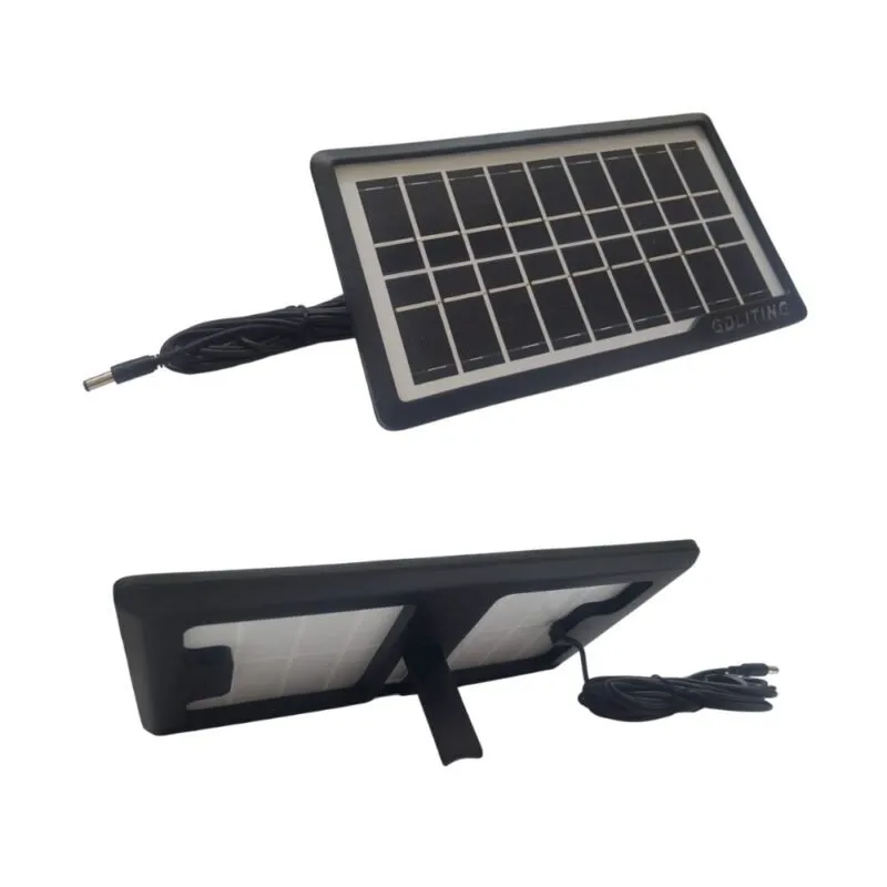 Sistema de Iluminacion Portatil Panel Solar 3 Bombillos Linterna Bateria Cargador GDLITE 10