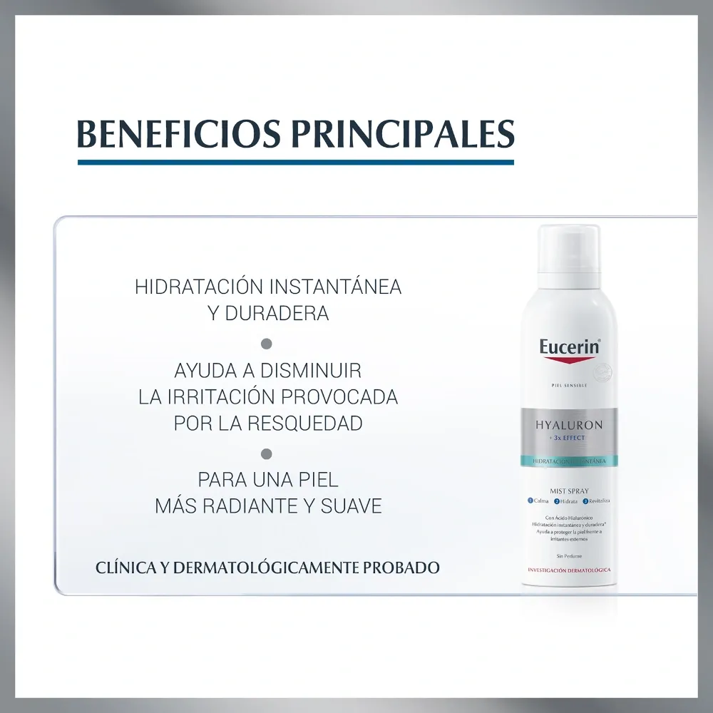 Eucerin Mist Spray Facial Hyaluron Con Ácido Hialurónico X 150ml