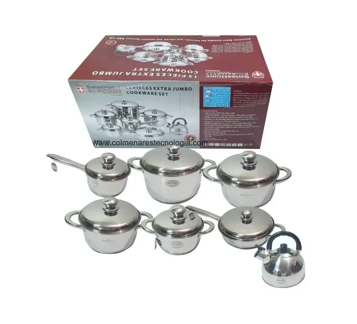 Bateria De Ollas Juego De 13 Piezas Swisshome