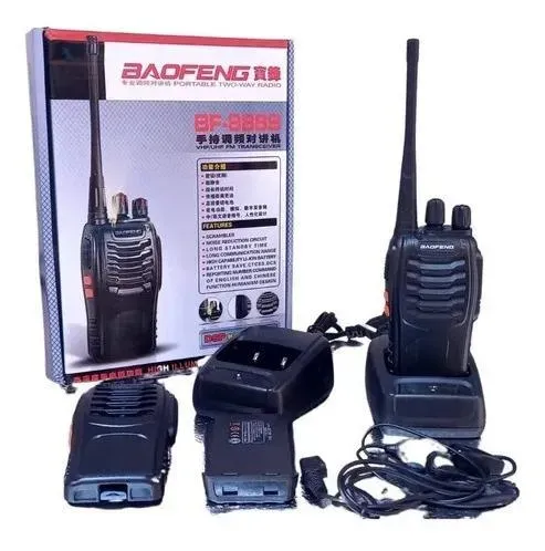 Radio Walkie Talkie Baofeng Bf-888s X2 Bateria 2800mah Pareja