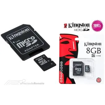 Memoria Micro SD 8GB Original Kingston 