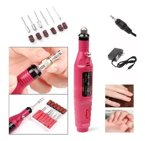 Kit Drill Pulidor Uñas Electrico Removedor Acrilico Manicure