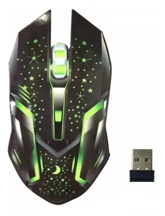 Mouse Gamer Wb-911 Retroiluminado 3200DPI Inalambrico