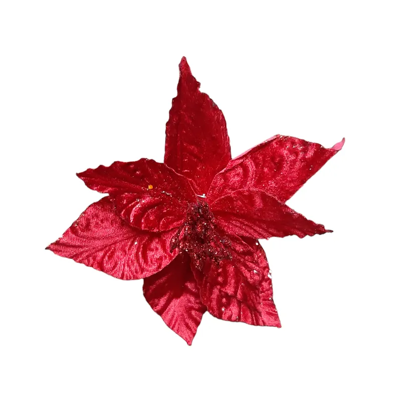 Flor Roja 8 Pétalos Con Textura