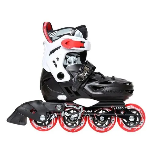 Patines en Linea Semiprofesionales Ajustables Cougar MZS303 Negro