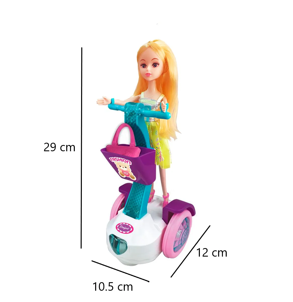 Muñeca Barbie Baile Musical Con Patineta Scooter + Baterias