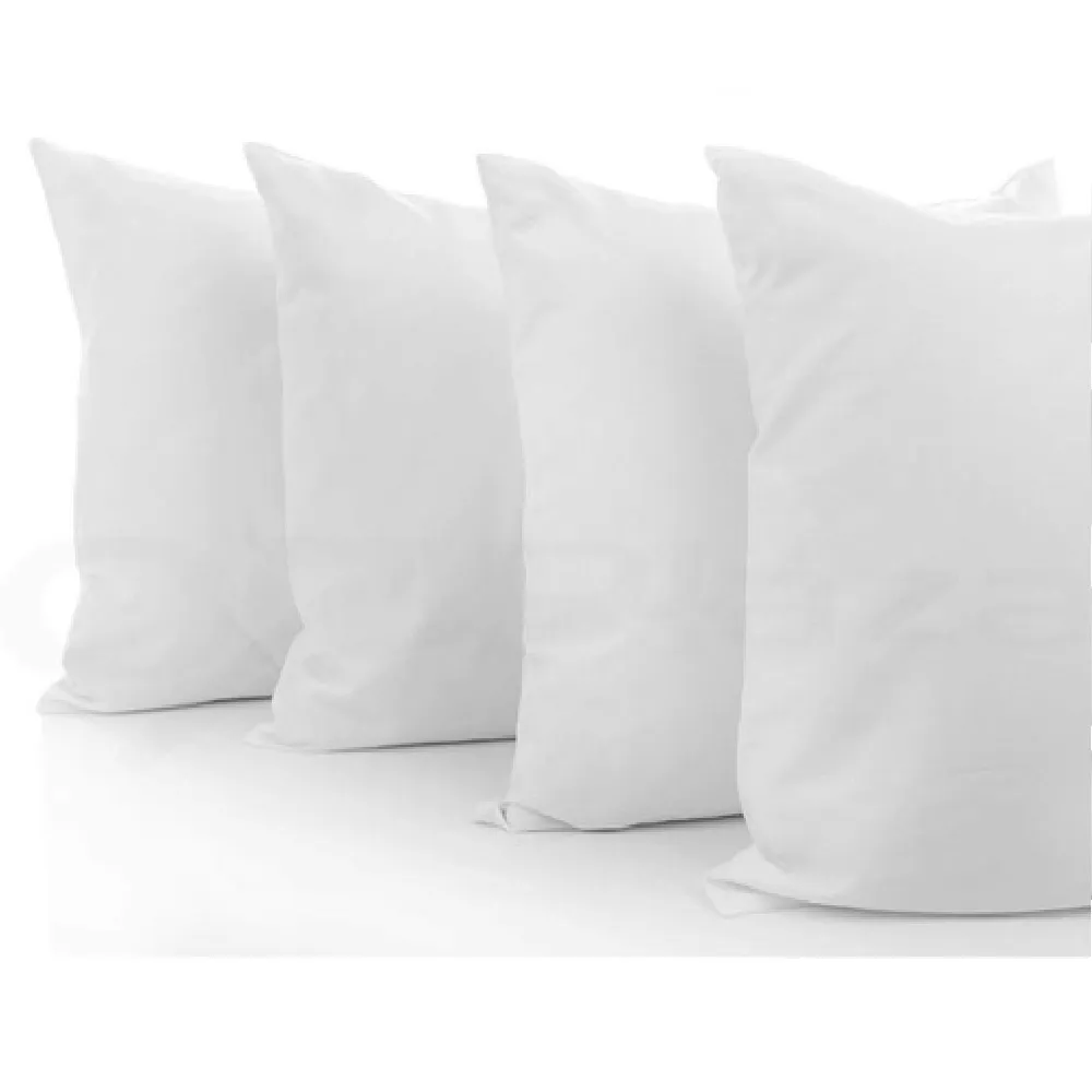 Set X 4 Almohada Hotelera 70x50cm Blanca Siliconada