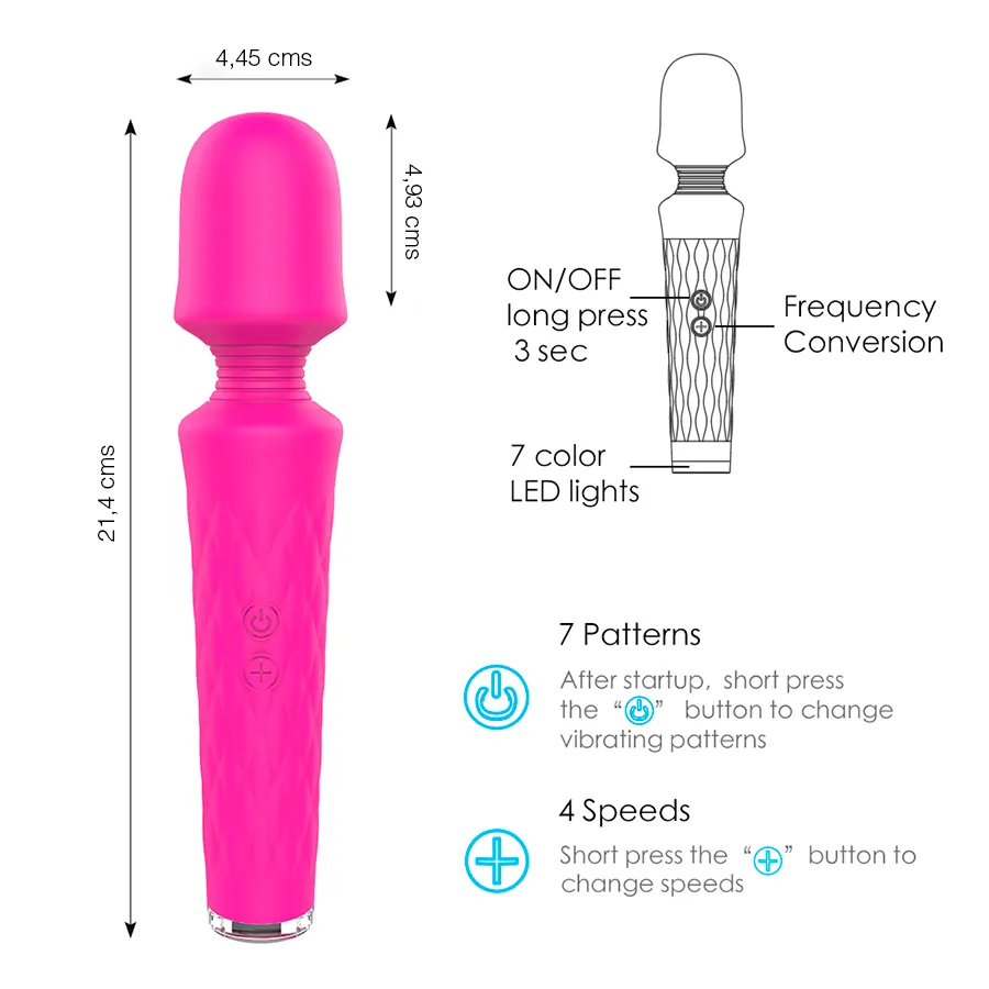 Vibrador Luna Magenta Shande