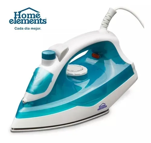 Plancha A Vapor Y Seco Antiadherente Home Elements