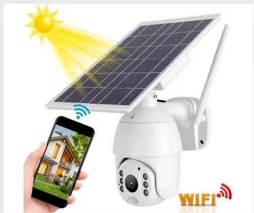 Cámara De Vigilancia Ptz Con Panel Solar Tipo Exterior Wifi