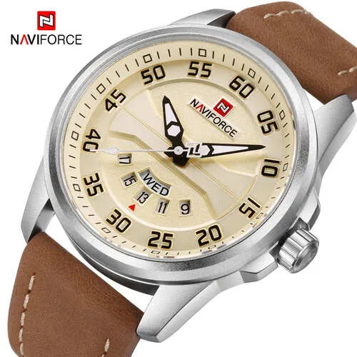 Reloj Naviforce Original NF9124 Cafe