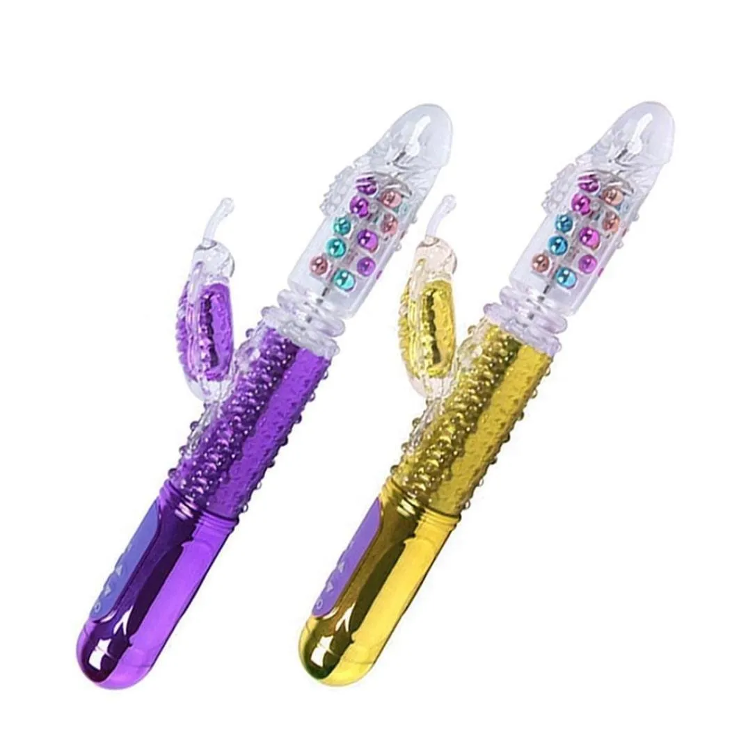 Vibrador recargable doble estimulación punto g juguete sexual butterfly