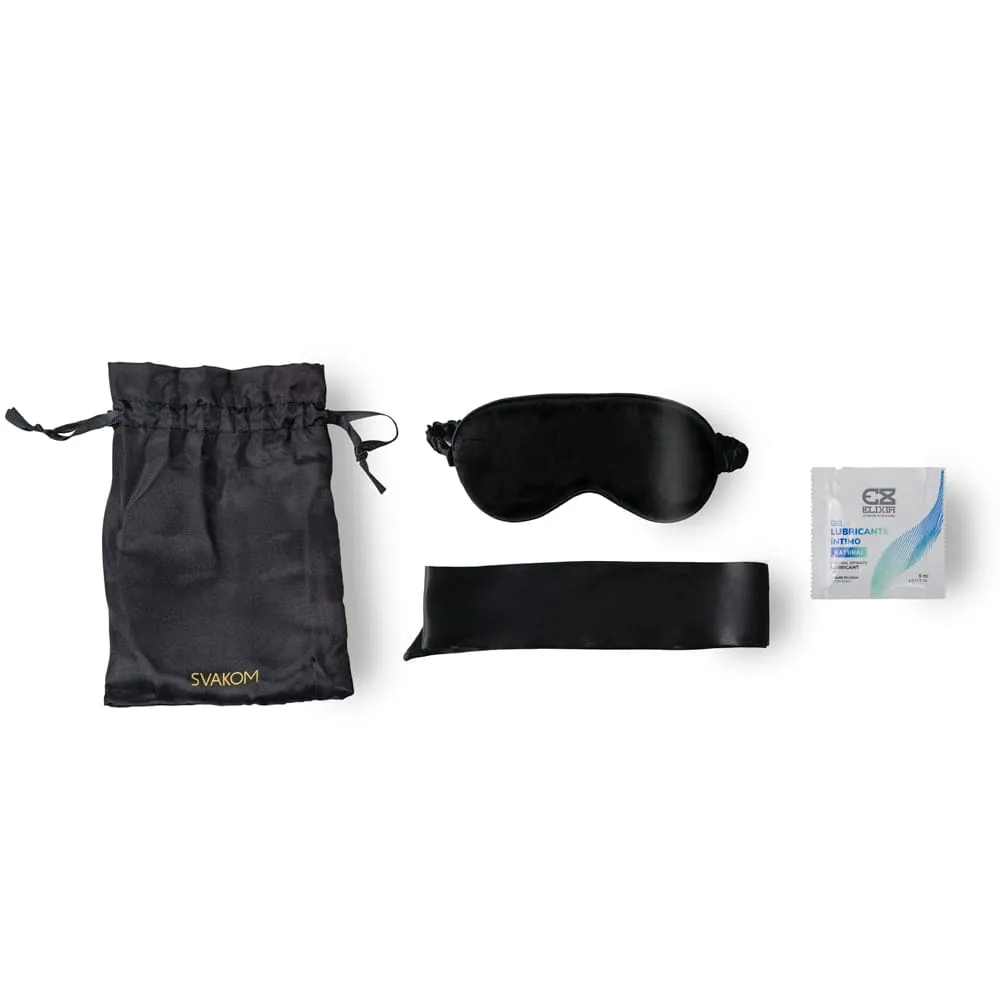 Succionador De Clítoris Vibrador Svakom Combo Pulse Pure + Antifaz + Vendas + 2 Sachet Lubricante Gratis