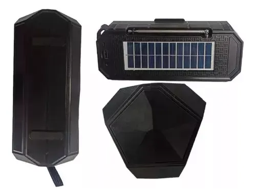 Parlante Bluetooth Portatil Usb Microsd Radio Fm Panel Solar