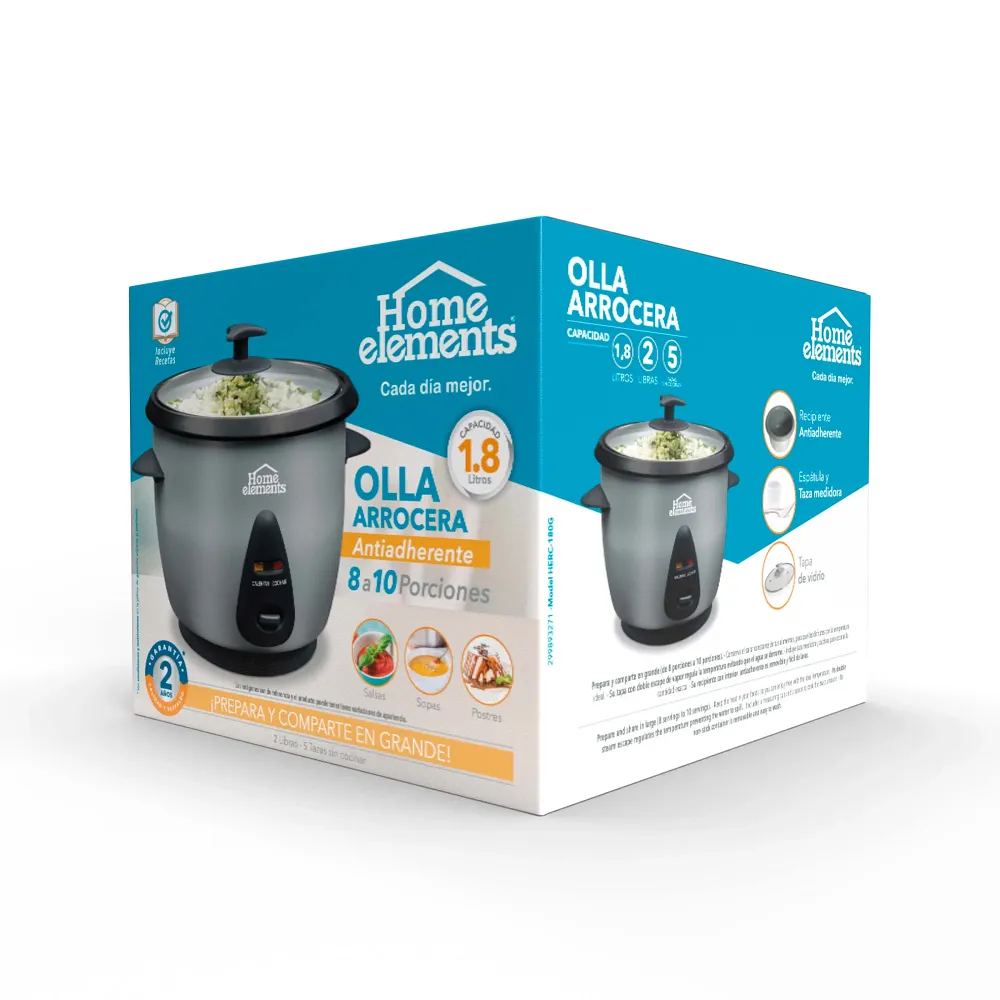 Olla Arrocera 1.8 Litros Home Elements