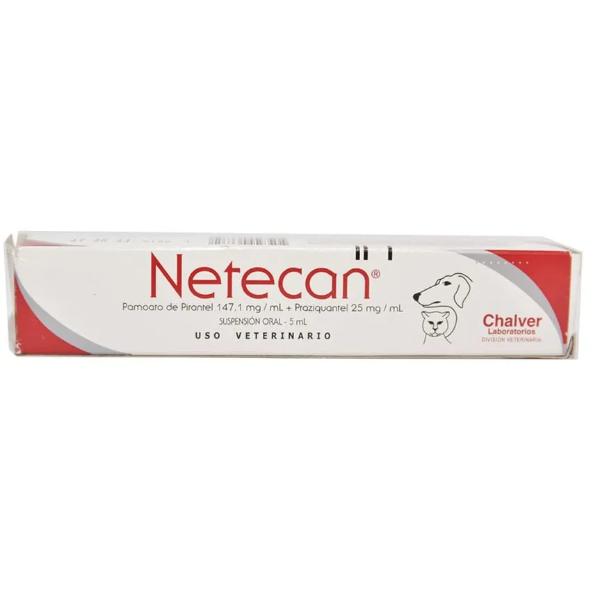 Netecan Suspension Oral Antiparasitario Perros Gatos 5Ml