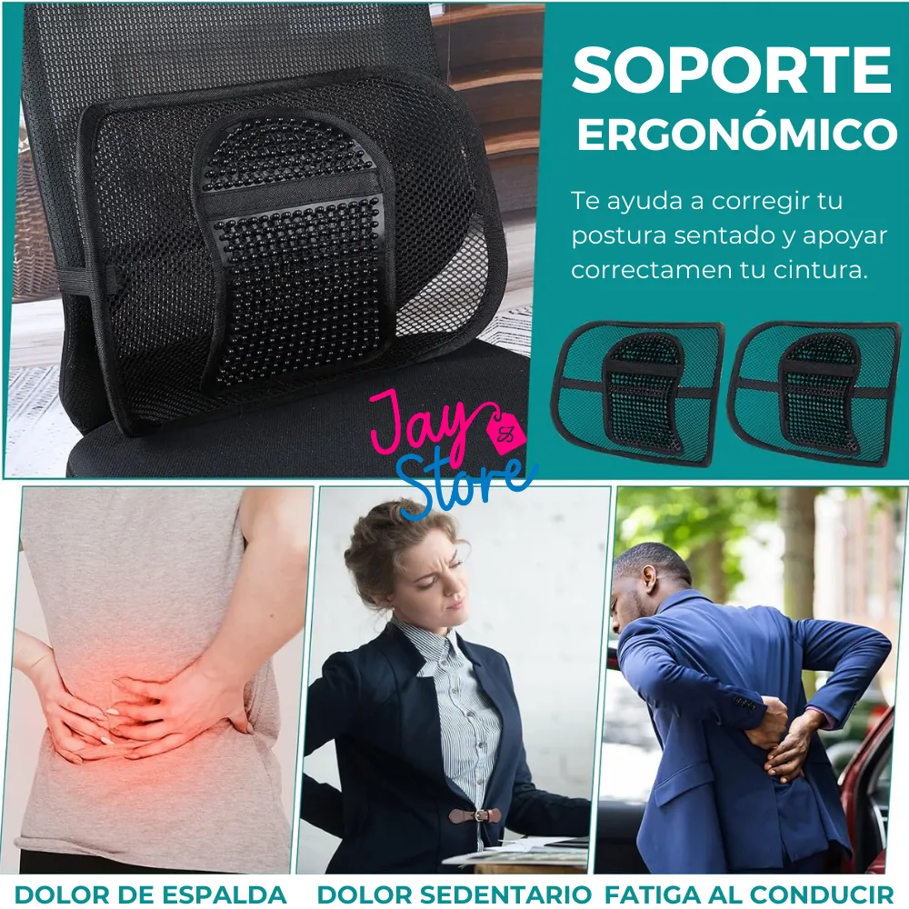 Espaldar Corrector Postura Lumbar Espalda Soporte Silla Carro