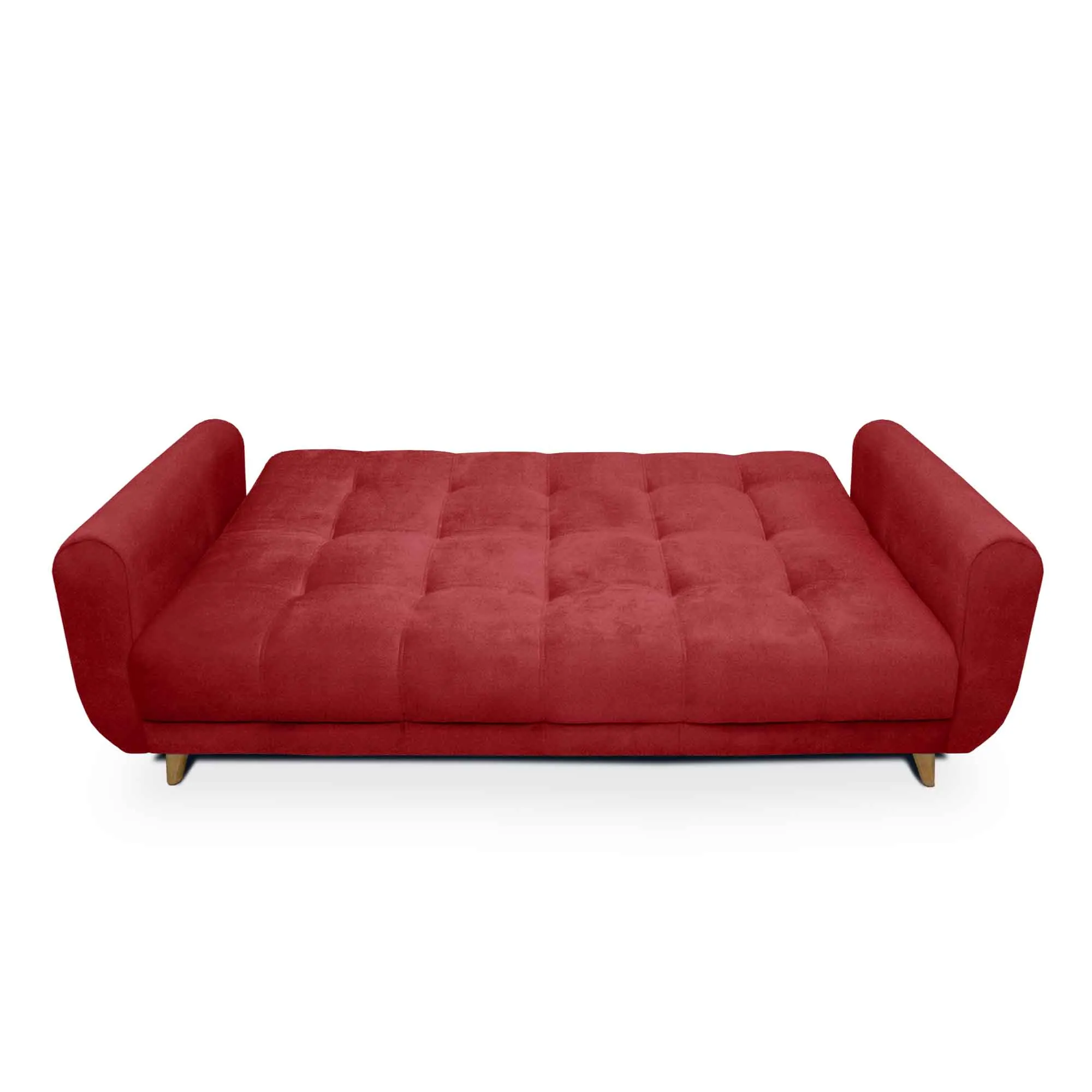 Sofa Cama Comfort Sistema Clic Clac Color Rojo